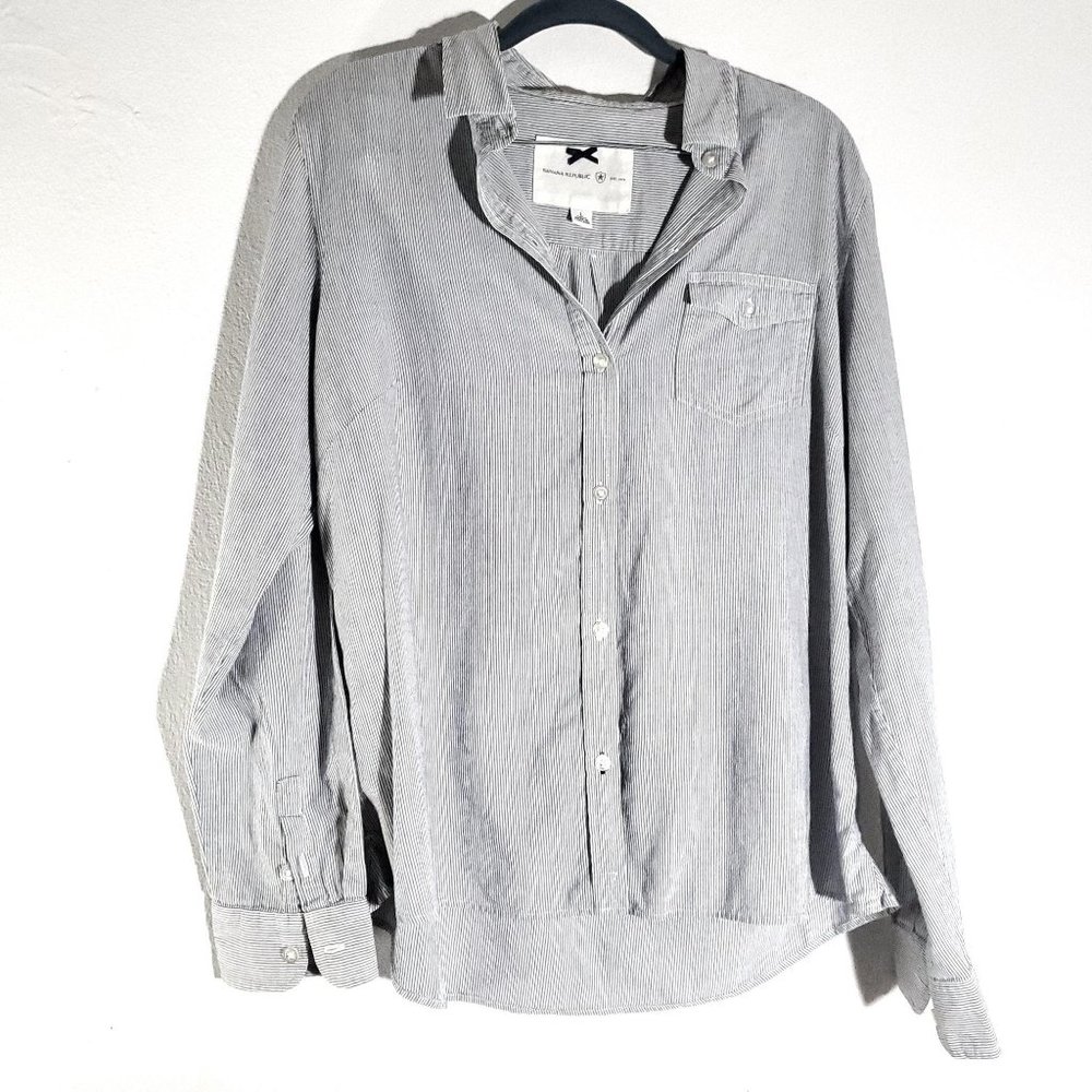 Banana Republic Cotton Dress Shirt L - Picture 1 of 6